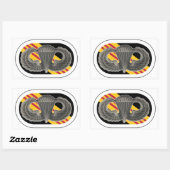 SPRINGVLEUGELS/OVALE 5E SPECIALE KRACHTEN GROEP ST RECHTHOEKIGE STICKER (Vel)