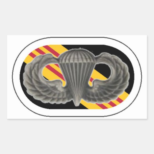 SPRINGVLEUGELS/OVALE 5E SPECIALE KRACHTEN GROEP ST RECHTHOEKIGE STICKER (Voorkant)