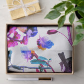 SPRINGVOGELS, VEREN, VRUCHTEN, Roze Blauwe Florenz Tissuepapier (Geschenk)