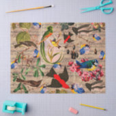 SPRINGVOGELS, VEREN, VRUCHTEN, VLOEISTOF, Muziekno Tissuepapier (Craft)