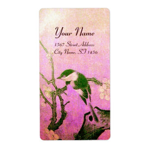 SPRINGVOUDIG EN STROOMTREE Roze Fuchsie Etiket