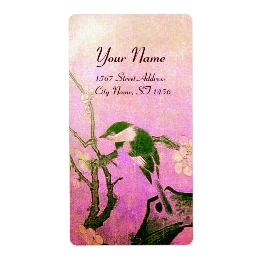 SPRINGVOUDIG EN STROOMTREE Roze Fuchsie Etiket (Voorkant)