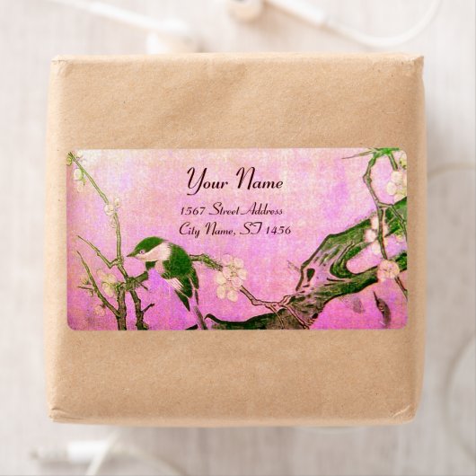 SPRINGVOUDIG EN STROOMTREE Roze Fuchsie Etiket (Insitu)