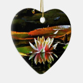SPRINGWATER LILY IN A POND KERAMISCH ORNAMENT (Rechts)