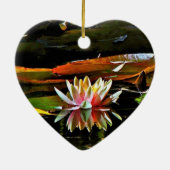 SPRINGWATER LILY IN A POND KERAMISCH ORNAMENT (Achterkant)