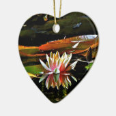 SPRINGWATER LILY IN A POND KERAMISCH ORNAMENT (Links)