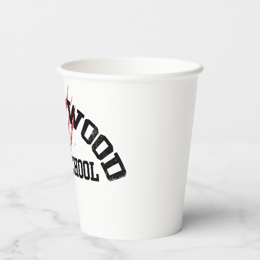 Springwood High School Papieren Bekers (Achterkant)