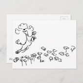 Springy Poodle Briefkaart (Voorkant / Achterkant)