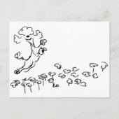 Springy Poodle Briefkaart (Voorkant)