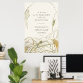 Sprinkhaan babyshower welkomstbord poster (Thuiskantoor)