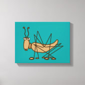 Sprinkhaan Canvas Afdruk (Voorkant)