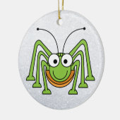 sprinkhaan-cartoon-ornament keramisch ornament (Links)