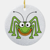 sprinkhaan-cartoon-ornament keramisch ornament (Achterkant)
