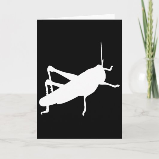 Sprinkhaan Cricket - Insect Bug Schattig Grappig Kaart (Voorkant)