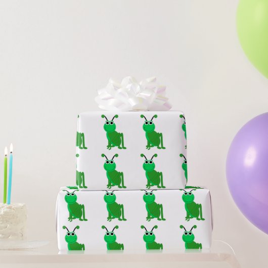 Sprinkhaan ontwerp cadeaupapier (Feestgeschenken)