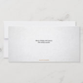 sprinkhaan op een Moth-kerstkaart Kaart (Achterkant)