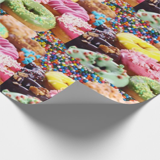 sprinkhanen donuts cadeaupapier (Hoek)