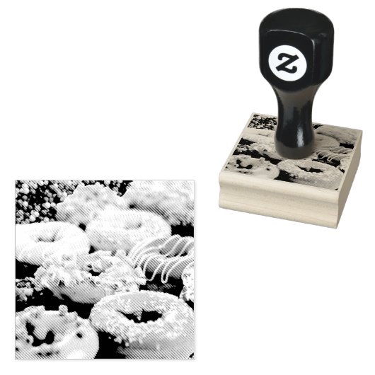 sprinkhanen donuts rubberstempel (Gestempeld)