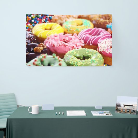 sprinkhanen donuts spandoek (Beurs)