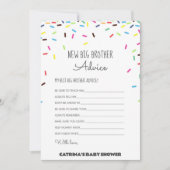 Sprinkle Baby shower - bewerkbare naam, 5x7 Kaart (Voorkant)