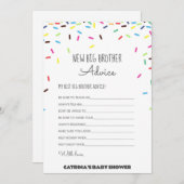 Sprinkle Baby shower - bewerkbare naam, 5x7 Kaart (Voorkant / Achterkant)