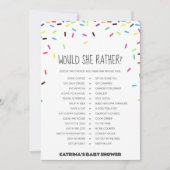 Sprinkle Baby shower - bewerkbare naam, 5x7 Kaart (Voorkant)