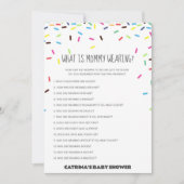 Sprinkle Baby shower - bewerkbare naam, 5x7 Kaart (Voorkant)