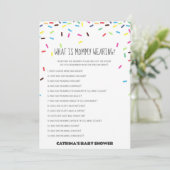 Sprinkle Baby shower - bewerkbare naam, 5x7 Kaart (Staand voorkant)