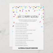 Sprinkle Baby shower - bewerkbare naam, 5x7 Kaart (Voorkant / Achterkant)