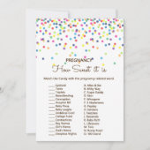 Sprinkle Baby shower Game w antwoord terug 5x7 for Kaart (Voorkant)