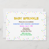 Sprinkle Baby shower Invitation Kaart (Voorkant)