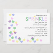 Sprinkle Baby shower Invitation Kaart (Voorkant)