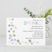 Sprinkle Baby shower Invitation Kaart (Staand voorkant)