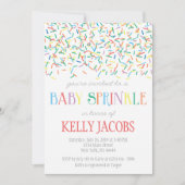 Sprinkle Baby shower Invitation Kaart (Voorkant)
