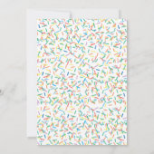 Sprinkle Baby shower Invitation Kaart (Achterkant)