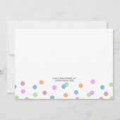 Sprinkle Baby shower Invitation Kaart (Achterkant)