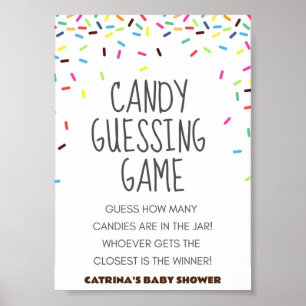 Sprinkle Baby shower Party Sign Poster