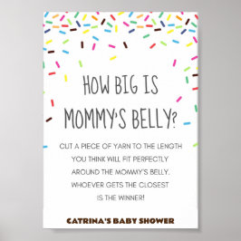 Sprinkle Baby shower Party Sign Poster