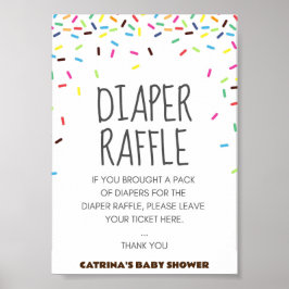Sprinkle Baby shower Party Sign Poster