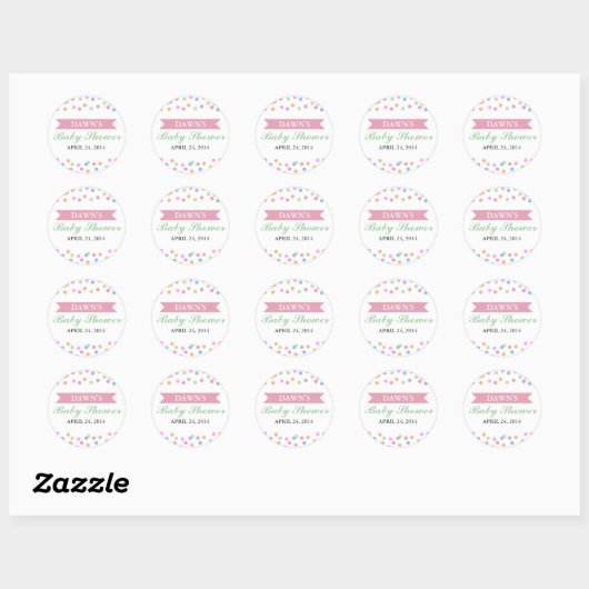 Sprinkle Baby shower Sticker (Vel)