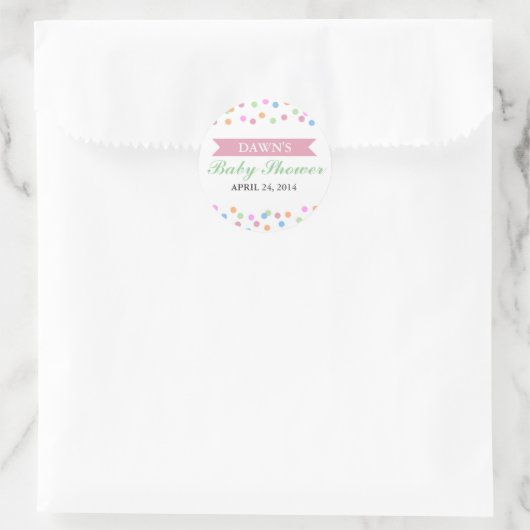 Sprinkle Baby shower Sticker (Tas)