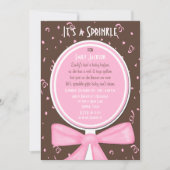 Sprinkle Baby Uitnodiging Meisje Douche (Voorkant)