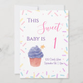 Sprinkle Birthday Invitation Kaart (Voorkant)