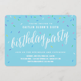 Sprinkle Birthday Party Invitations | Blauw Kaart