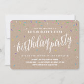Sprinkle Birthday Party Invitations Kaart (Voorkant)