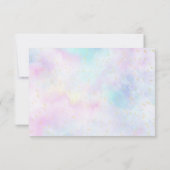 Sprinkle Butterfly Baby Diaper Raffle Ticket Kaart (Achterkant)