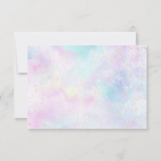 Sprinkle Butterfly Baby Diaper Raffle Ticket Kaart (Achterkant)