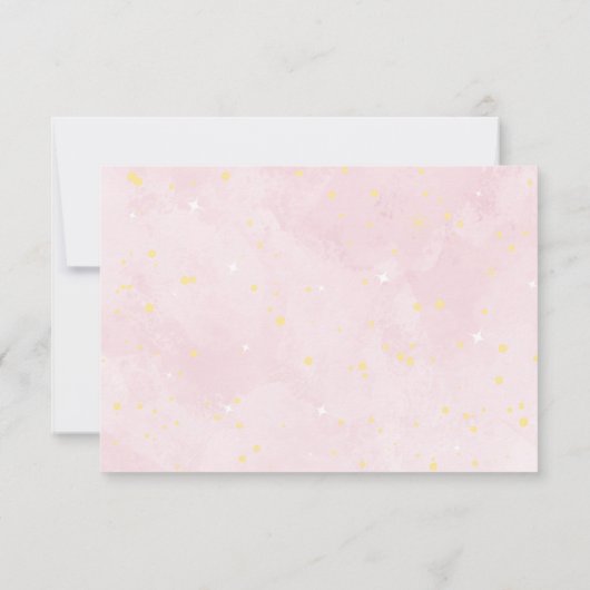 Sprinkle Butterfly Baby Diaper Raffle Ticket Kaart (Achterkant)