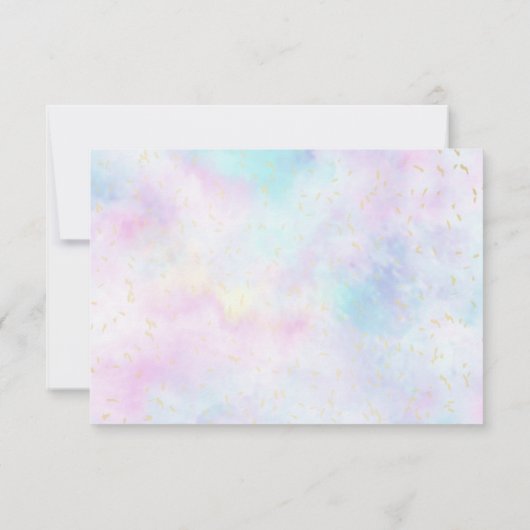 Sprinkle Butterfly Baby shower Book Request Card Kaart (Achterkant)