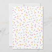 Sprinkle Confetti Birthday Invitation Kaart (Achterkant)